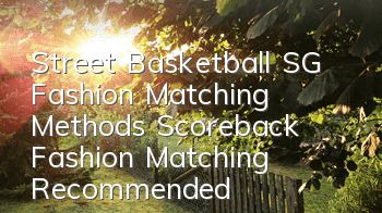 Street Basketball SG Fashion Matching Methods Scoreback Fashion Matching Recommended