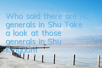 Who said there are no generals in Shu? Take a look at those generals in Shu Kingdom