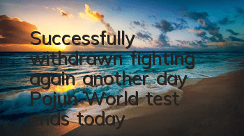 Successfully withdrawn, fighting again another day 