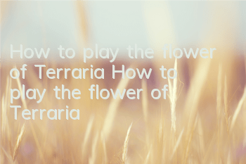How to play the flower of Terraria? How to play the flower of Terraria
