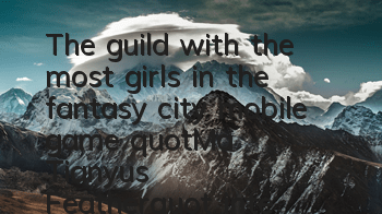 The guild with the most girls in the fantasy city mobile game 