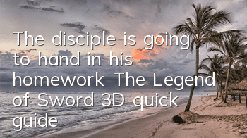 The disciple is going to hand in his homework 