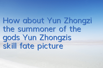 How about Yun Zhongzi, the summoner of the gods? Yun Zhongzi’s skill fate picture