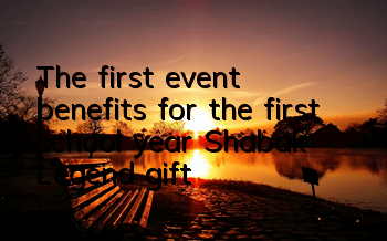 The first event benefits for the first school year 