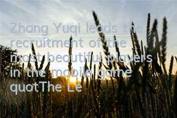 Zhang Yuqi leads the recruitment of the most beautiful players in the mobile game 