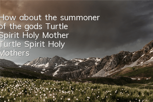 How about the summoner of the gods, Turtle Spirit Holy Mother? Turtle Spirit Holy Mother's skills fate picture