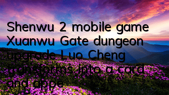 Shenwu 2 mobile game Xuanwu Gate dungeon upgrade Luo Cheng transforms into a card and appears