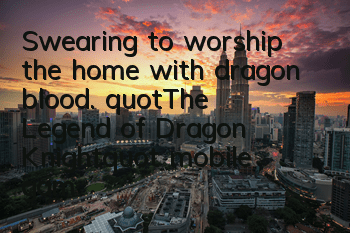 Swearing to worship the home with dragon blood. 