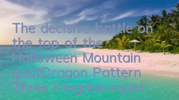 The decisive battle on the top of the Halloween Mountain 