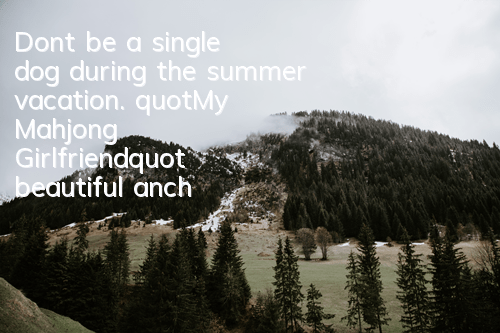 Don't be a single dog during the summer vacation. 