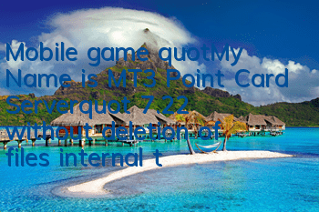 Mobile game 