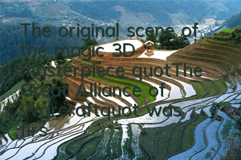 The original scene of the magic 3D masterpiece 
