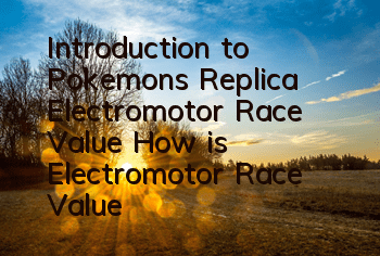 Introduction to Pokemon's Replica Electromotor Race Value How is Electromotor Race Value