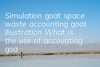 Simulation goat space waste accounting goat illustration What is the use of accounting goats