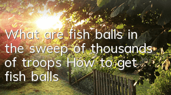 What are fish balls in the sweep of thousands of troops? How to get fish balls
