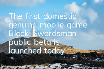 The first domestic genuine mobile game 