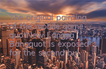 The original painting of the mobile game 