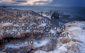The first test of the magic adventure mobile game 