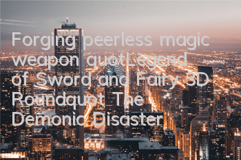 Forging peerless magic weapon 