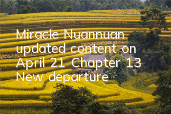 Miracle Nuannuan updated content on April 21 Chapter 13 New departure
