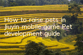 How to raise pets in Jiuyin mobile game Pet development guide