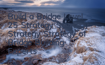 Build a Bridge Level 25 Strategy Strategy Strategy Strategy of Bridge Building Experts