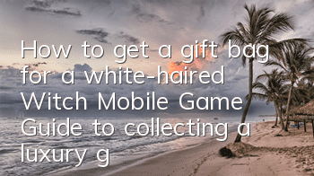 How to get a gift bag for a white-haired Witch Mobile Game? Guide to collecting a luxury gift bag