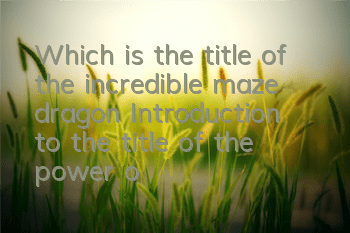 Which is the title of the incredible maze dragon? Introduction to the title of the power of the dragon