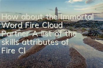How about the Immortal Word Fire Cloud Partner? A list of the skills attributes of Fire Cloud Partners