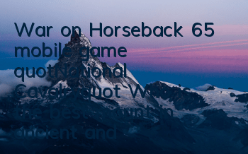 War on Horseback 65 mobile game 