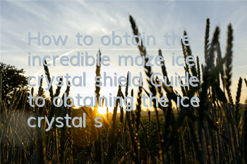 How to obtain the incredible maze ice crystal shield? Guide to obtaining the ice crystal shield