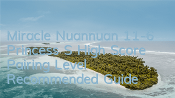 Miracle Nuannuan 11-6 Princess S High Score Pairing Level Recommended Guide