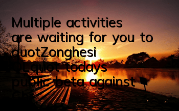 Multiple activities are waiting for you to 