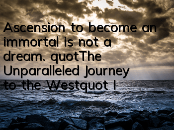 Ascension to become an immortal is not a dream. 