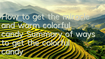 How to get the miracle and warm colorful candy? Summary of ways to get the colorful candy