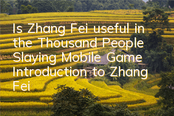 Is Zhang Fei useful in the Thousand People Slaying Mobile Game? Introduction to Zhang Fei's skill attribute awakening