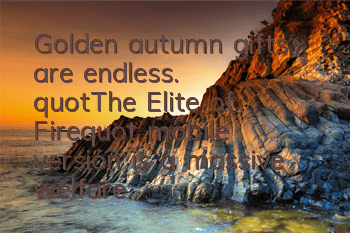 Golden autumn gifts are endless. 