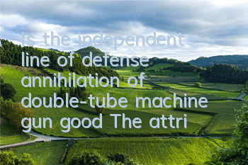 Is the independent line of defense annihilation of double-tube machine gun good? The attributes of double-tube machine gun