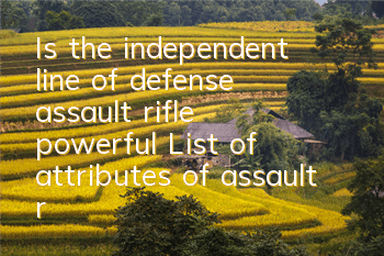 Is the independent line of defense assault rifle powerful? List of attributes of assault rifle
