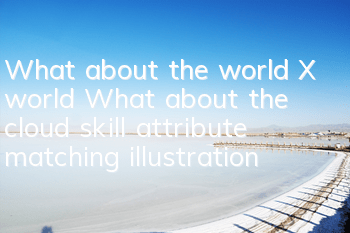 What about the world X world? What about the cloud skill attribute matching illustration