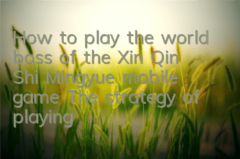 How to play the world boss of the Xin Qin Shi Mingyue mobile game? The strategy of playing the White Tiger in the mechanism