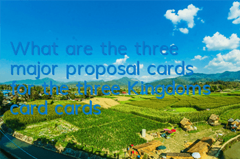 What are the three major proposal cards for the three Kingdoms card cards?