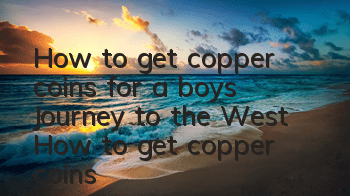 How to get copper coins for a boy's Journey to the West? How to get copper coins