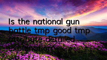 Is the national gun battle tmp good? tmp attribute detailed explanation
