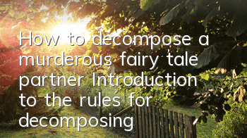 How to decompose a murderous fairy tale partner? Introduction to the rules for decomposing a partner