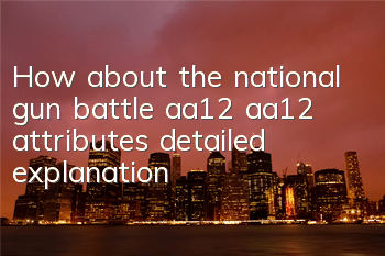 How about the national gun battle aa12? aa12 attributes detailed explanation
