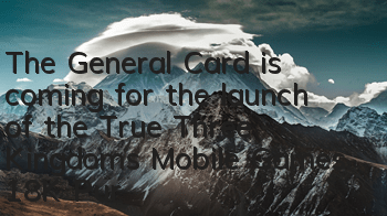 The General Card is coming for the launch of the True Three Kingdoms Mobile Games. 18K Pure Gold Card is Gift