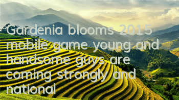 Gardenia blooms 2015 mobile game young and handsome guys are coming strongly, and national idols are by your side