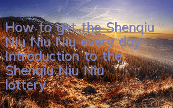 How to get the Shenqiu Niu Niu Niu every day? Introduction to the Shenqiu Niu Niu lottery skills