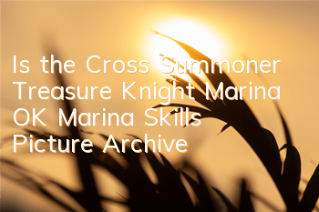 Is the Cross Summoner Treasure Knight Marina OK? Marina Skills Picture Archive